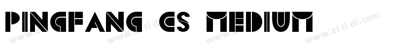 PINGFANG cs medium字体转换